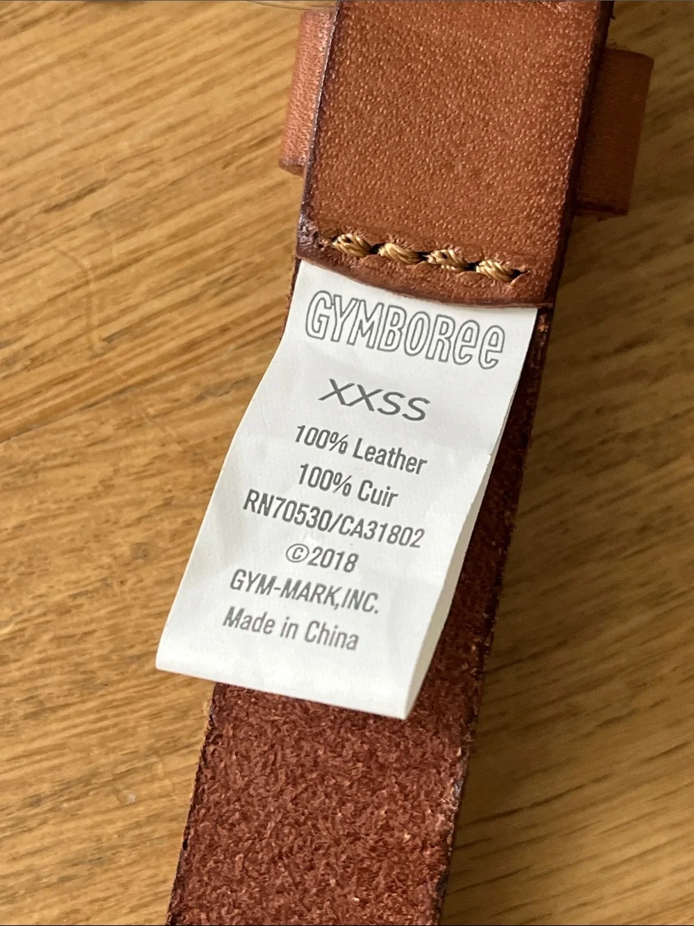 Gymboree Brown Leather Kids Belt with Colorful Studs